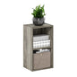 Furinno PASIR Book Shelf, 2-Tier Modern Bookshelf, Open Shelves Cube Bookcase, 9 x 12 x 21, Easy Assembly, Closed Back, for Living Room, Bedroom, Home Office, Grey Oak - color: Grey Oak, size: 2-Cube, 9 x 12 x 21
