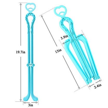 ONEDONE Folding Boot Stands Adjustable Boot Clips for Tall Knee High Shoes - color: Multi-5