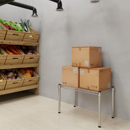14" Deep x 24" Wide x 14" Height Wire Shelving Kit | 1-Tier | NSF Commercial Storage Rack Unit - size: 14" Deep x 24" Wide