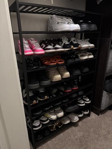 Jripae 5 Tier 32.5*10.5*30.3in Bamboo Shoe Rack for Closet Entryway Bedroom | Stackable Shoe Shelf Holder for Men/Women Hallway/Garage, Bookshelf, Flower Rack, Home Space Saving - size: 5-tier-long/32.5*10.5*30.3in