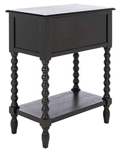 SAFAVIEH Furniture - Athena 3-Drawer Console Table - Black - Solid Wood - Farmhouse Classic Design - Ideal for Entryway, Living Room, Hallway, 23.5" W x 13" D x 29.5" H (CNS5703B) - color: Black