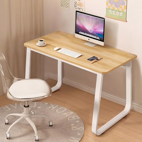 Computer Desk Modern Simple Style Desk for Home Office, 31.5 inch Black Small Writing Table Study Corner Work Desk for Bedroom - color: Natural, size: 31.5"*19.7"