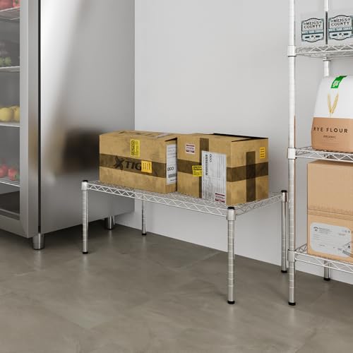 18" Deep x 36" Wide x 14" Height Wire Shelving Kit | 1-Tier | NSF Commercial Storage Rack Unit - size: 18" Deep x 36" Wide