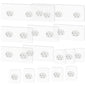 15 Pack Shower Caddy Adhesive Replacement - Strong No Drilling | Shower Shelf Adhesive Hooks for Bathroom Storage Shelves & Kitchen Racks, 3 Sizes Included