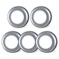 STAR-SPANGLED 5 Pack 2.8” Push Tap Lights, Stick on Touch Puck Lights AAA Battery Operated, LED Sticky Button Lights for Classroom, Kitchen, Under Cabinet, Closet (Sliver, Cool White) - color: Silver - White