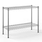 14" Deep x 36" Wide x 27" Height Wire Shelving Kit | 2-Tier | NSF Commercial Storage Rack Unit - size: 14" Deep x 36" Wide