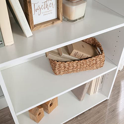 Sauder Beginnings 3-Shelf Bookcase/ Book shelf, Soft White finish - color: Soft White