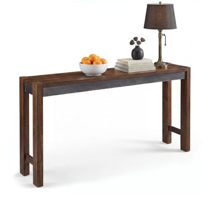 Signature Design by Ashley Furniture Torjin Long Counter Height Table, Seats up to 3, Wood, 72.13" W x 16" D x 36" H, 2-tone Brown