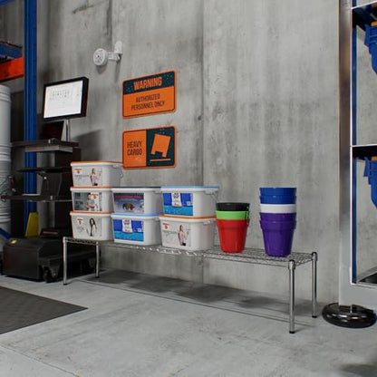 14" Deep x 72" Wide x 14" Height Wire Shelving Kit | 1-Tier | NSF Commercial Storage Rack Unit - size: 14" Deep x 72" Wide