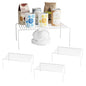 4Pack Cabinet Storage Shelf Spice Rack, 13''L x 9.4''W x 5.5''H, White | Rustproof Metal Wire Kitchen Counter Organizers and Storage, for Cabinet, Plate, Dish, Pantry, Bathroom, Fridge - size: 4Pack-White-13 x 9.4 inch