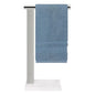 Stainless Steel L-Shaped Hand Towel Holder, SUS304 Bathroom Towel Rack with Thickened Base for Countertop Vanity (Chrome, Square Base) - color: Chrome
