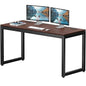 SHW 55-Inch Commercial-Grade Office Computer Desk, Cherry - color: Cherry, size: 55-Inch