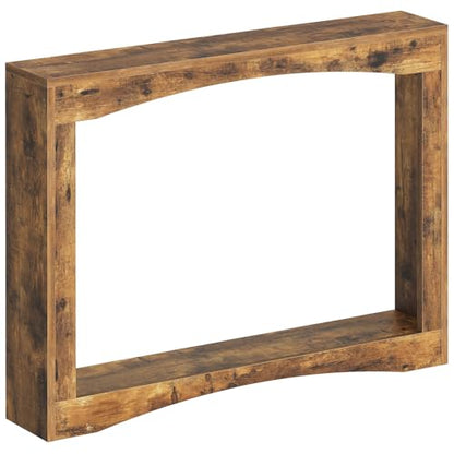 Narrow Console Table, 5.9'' Thin Entryway Table, Behind Couch Table for Small Spaces, Small Farmhouse Hallway Table, for Living Room, Hallway, Foyer, Rustic Brown CT19RR - color: Rustic Brown