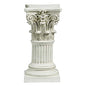Design Toscano Corinthian Pedestal Column Plant Stand, Medium 29 Inch Tall, Cast Stone Resin, Antique Stone Finish - size: Medium, style: Corinthian