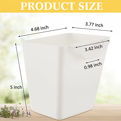 Tessco for you 12 Pack Hanging Cup Holders Multipurpose Utility Rolling Cart Accessories Craft Supplies Hanging Storage Basket Pencil Holder Makeup Container for Home Office Space Saving