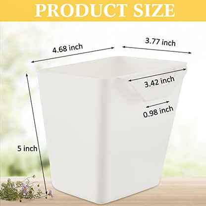 Tessco for you 12 Pack Hanging Cup Holders Multipurpose Utility Rolling Cart Accessories Craft Supplies Hanging Storage Basket Pencil Holder Makeup Container for Home Office Space Saving