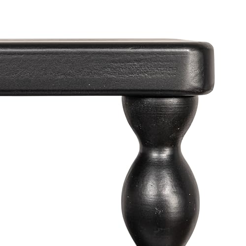 Creative Co-Op Bobbin Leg Rectangle Wood Accent Table, Black - color: Black, size: 20.5"L x 13.5"W x 29.5"H
