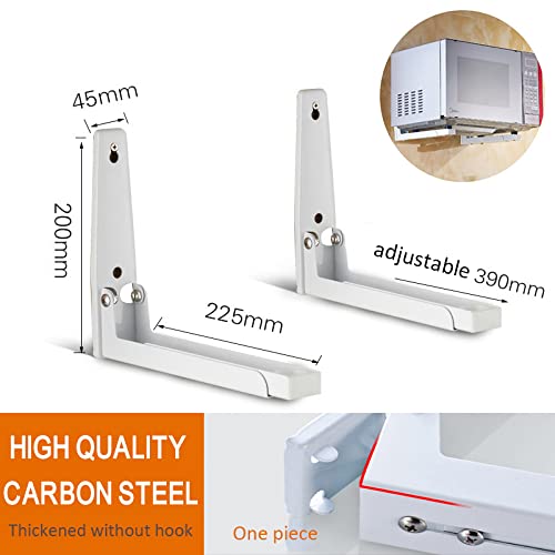 Hovico Foldable Stretch Shelf Rack Wall Mount Kitchen Microwave Oven Stand Bracket - color: Style C