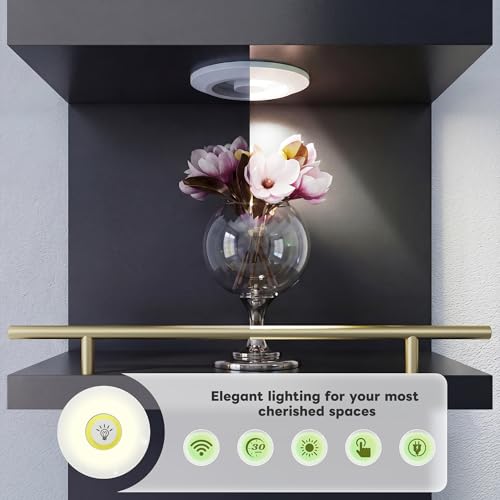 REIBII 6 Tier Wall Shelf Unit, Black Lack Shelf, Vanity Floating Shelves with LED Light, Versatile Floating Shelves for Bedroom, Living Room, Office - color: Black, size: 6 Tier (1-Pack)