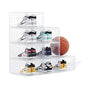 US 15 Clear Entryway Shoe Storage Boxes Stackable XXL, 8 Pack Clear Shoe Boxes Stackable for Closet, Drop Front Large Plastic Shoe Containers Collecting Sneakers - color: CLEAR 8 PACK