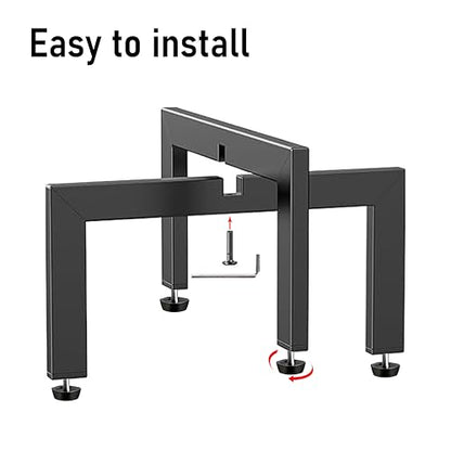 Plant Stand Indoor, Heavy Duty Metal Cross Shape Flower Pot Holder with Adjustable Feet for Uneven Floor, Easy Assembly, Suitable for 4" - 10" pots, Black - size: 1 Pack - Small