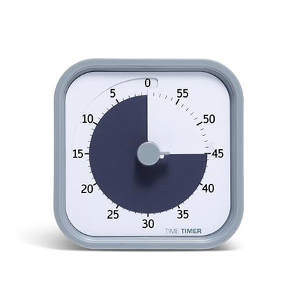 Time Timer MOD 60-Minute Visual Timer, Home Edition, Silent Operation, Study Tool for Homeschool and Office Use (Pale Shale) - color: Pale Shale, size: 3.47 Inch, style: Timer