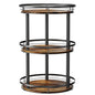 LAMU 12'' Wood Lazy Susan Spice Rack Organizer, 3 Tier Spice Organization for Cabinet, Countertop, Kitchen, Table Top, Pantry, Condiment and Seasoning Rack Organizer - size: 3 Tier 12 in