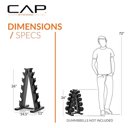 CAP A-Frame Dumbbell Weight Rack - style: holds 5-25lb