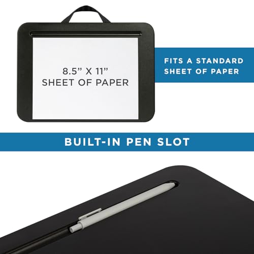 LAPGEAR Compact Lap Desk – Black, Fits 14" Laptops - color: Black, size: 14″ Laptop (Compact)