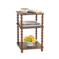 Fultyle Side Table, Small End Table with Storage Shelf, Modern Bedside Table Night Stand for Living Room, Bedroom, Office and Small Spaces (Rustic Brown) - color: Rustic Brown