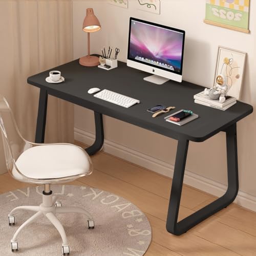 Computer Desk Modern Simple Style Desk for Home Office, 47.2 inch Small Writing Table or Bedroom - color: Black, size: 47.2"*23.6"
