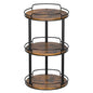 LAMU 10'' Wood Lazy Susan Turntable Organizer for Cabinet, 3 Tier Lazy Susan Spice Rack Organizer for Kitchen, Wood Turntable for Table Top, Countertop, Pantry, Bathroom - size: 10 inches 3 Tier