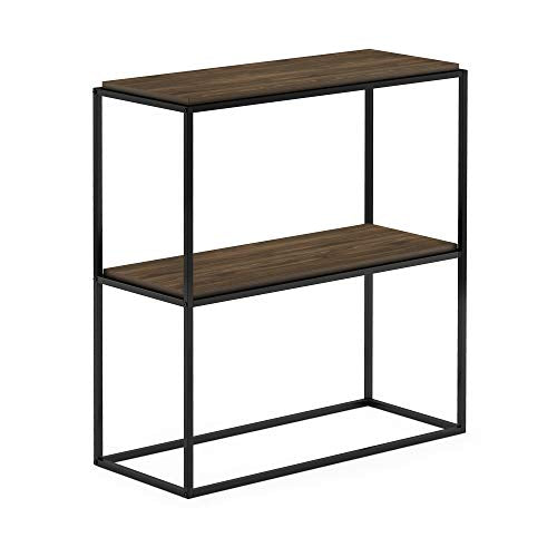 Furinno Moretti Modern Wide Stackable Metal Shelf, Columbia Walnut - color: Columbia Walnut, size: Stackable Metal Frame