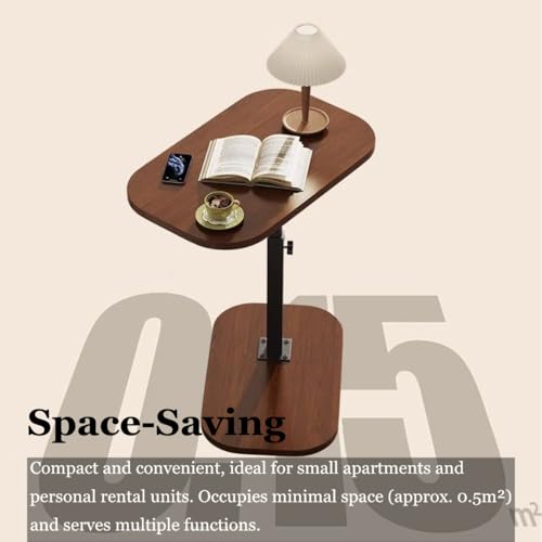 Side Table - C-Shaped End Table, Small Side Table for Couch, Sofa Bed Bathroom Study TV Tray C Shaped End Table Food Snack Trays for Eating (Adjustable) - style: Adjustable