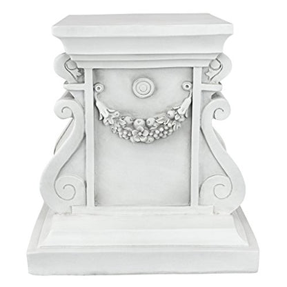 Design Toscano NG314105 Statuary Garden Base Riser, Medium, Classic Plinth - size: Medium, style: Classic Statuary