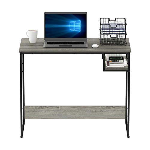 Furinno Moretti Lifestyle Study Desk, 35 Inches, French Oak Grey - color: French Oak Grey, size: 35 inches