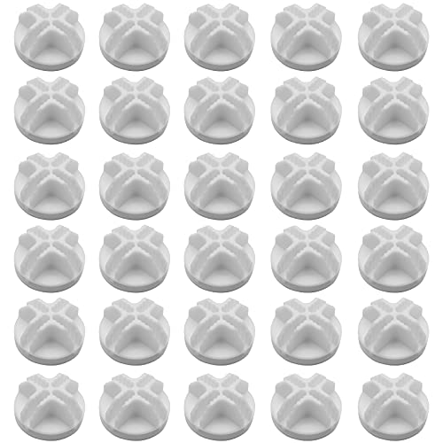 30Pcs Wire Cube Connectors Plastic Grid Cube Organizer Connector for Modular Closet Storage Organizer & Wire Shelving (White)