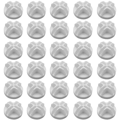 30Pcs Wire Cube Connectors Plastic Grid Cube Organizer Connector for Modular Closet Storage Organizer & Wire Shelving (White)