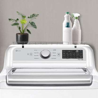 Household Essentials Rear Display Over-The-Washer Storage Shelf to Organize and Store Laundry Room Supplies, Silver - color: Silver