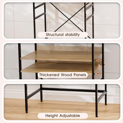 Mini Fridge Shelf Mini Fridge and Microwave Stand Over Mini Fridge Storage Rack Height Adjustable Microwave and Fridge Stand Suitable for Dorm, Kitchens, Offices, Yellow - color: Yellow
