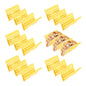 uxcell 6 Pcs Taco Holder Stands, Plastics Hollow Holder Can Hold 3 Soft/Hard Taco Street Tray Plates for Party Supplies Dishwasher and Microwave Safe, Yellow - color: Yellow