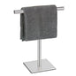 Freestanding Hand Towel Holder Countertop Modern Stand Towel Rack with Square Base Space Saving 304 Stainless Steel Hand Towel Holder Silver Finished - color: Freestanding Stainless Steel Towel Rack Silver on Countertop