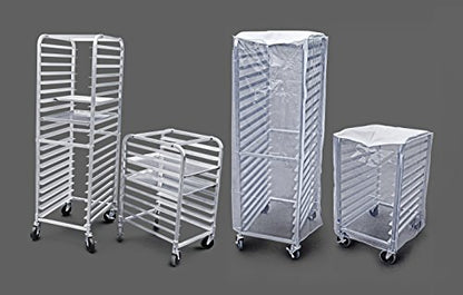 New Star Foodservice Commercial-Grade Clear Plastic Sheet Pan/Bun Pan Rack Cover, 20-Tier, 28" L x 23" W x 61" H - size: 28" x 23" x 61", 20-Tier, Single