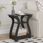 FROMJBEST End Tables Living Room with Charging Station, Black Side Tble | Side Table Living Room, with USB Ports and Outlets, Nightstand for Bedroom, 3-Tier Storage Shelf, Bedside Table - color: Black