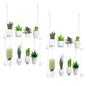 2-Pack Hanging Clear Plant Shelves for Windows,16 Inch per Tier | Acrylic Window Wall Plant Stand Shelf for Kitchen Indoor Gardens, Flower, Herb, Seedling Organization, and Pots Display. - size: 2 Pack-2 Tier