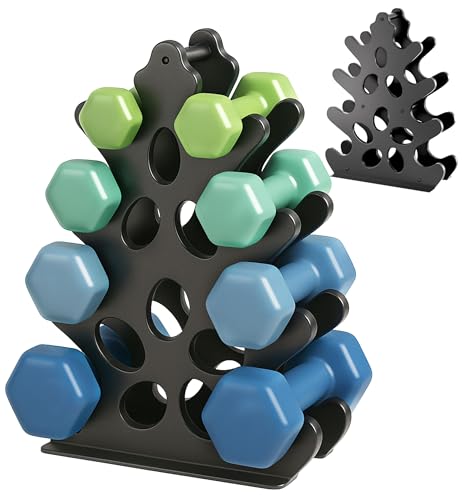 5-Tier | 4-Tier Dumbbell Rack Only Weight Racks For Free Weights Dumbbell Tower (No Dumbbells Rack Only) - size: 4-Tier Rack Only