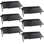 6 Pieces TV Top Screen Shelf Adjustable Monitor Top Shelf Plastic TV Video Game Storage Game Console Black Router Stand Audio Video Shelving for Media Boxes Router(11.8 x 4.5 inch)