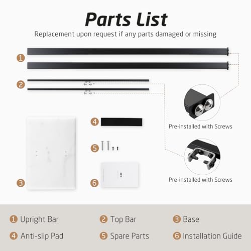 KES Standing Towel Rack, 37", Marble Base, 304 Stainless Steel, Matte Black | Equal-Height, Fits Large Bath Towels, 8.23 Lbs Weighted Marble Base, T-Shaped 18/8 Stainless Steel Rust Resistant, Bathroom - color: White Marble & Black Bar, size: 37" H (Equal