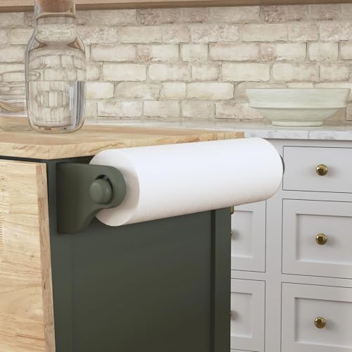 Homestyles Mobile Kitchen Island Cart with Wood Top and Dropleaf Breakfast Bar, 18" D x 53.5" W x 36" H, Green - color: Green