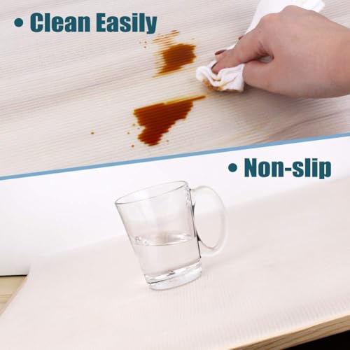 Refrigerator Liners, Shelf Liners for Kitchen Cabinet, Washable Oil-Proof for Drawer, Cabinet, Shelves, Refrigerator, Storage, 12 Inches x 20 FT, Non-Slip Cabinet Liner (12 Inches x 20 FT x 2 Rolls)… - size: 12 Inches x 20 FT x 2 Rolls